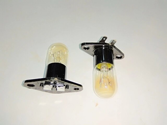 Лампочка (лампа СВЧ) с цоколем 20W, контакты под углом для микроволновки Normann AMW-915/916 от компании ИП Сацук В. И. - фото 1