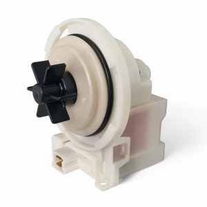 Насос сливной (помпа) Copreci KEBS111 30W (белый, 4 защелки, высокая крыльчатка, клеммы вперед ).PMP035BO