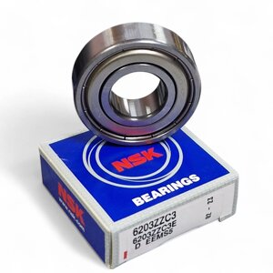 Подшипник NSK 6203 zz С3 (17*40*12 мм)