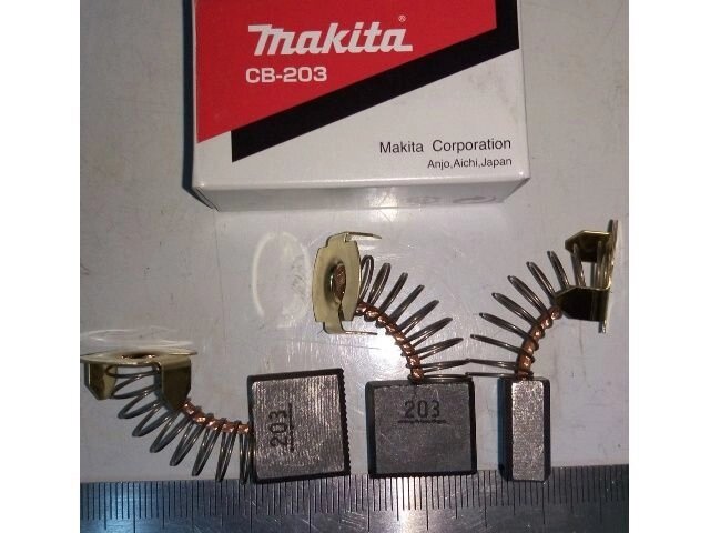 Щетки угольные Makita CB-203 7*18*16.2  мм от компании ИП Сацук В. И. - фото 1
