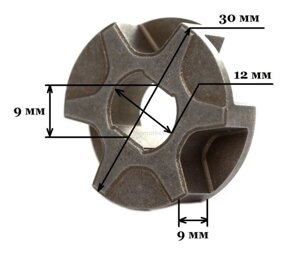 Звездочка ведущая (цепное колесо) к электропиле Makita UC3020,3520,3541,4020,3041,4041, UC250D, DOLMAR AS3626, ES-43TLC