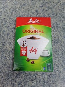 Оригинальные бумажные кофе фильтры Melitta Германия №4, 40 штук.