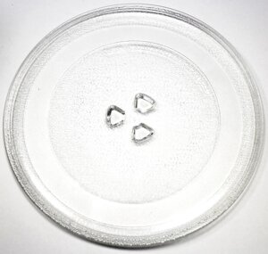 Универсальная стеклянная тарелка (поддон, блюдо) 245мм для микроволновой печи