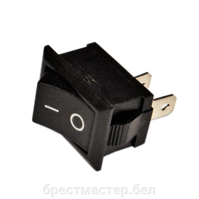 Выключатель чёрный с чёрной клавишей KCD1-b2. - Беларусь