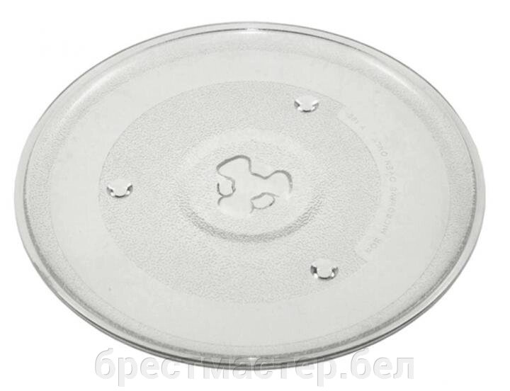 Универсальная стеклянная тарелка (поддон, блюдо) для микроволновой печи D=27см 95PM10 от компании Всё для бытовой техники(работаем только по Республике Беларусь) - фото 1
