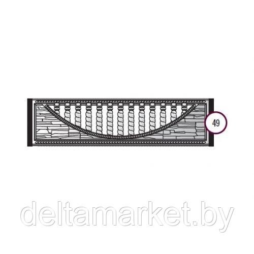 Забор бетонный "Плита ажурная скала" от компании Торговый дом «ДЕЛЬТА» - фото 1