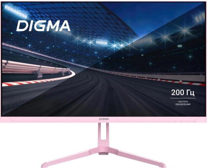 23.8" Монитор Digma Overdrive 24P410F,  1920x1080,  IPS,  200Гц,  1хHDMI,  1хDP,  розовый [dm24sg03] от компании 2255 by - онлайн гипермаркет - фото 1