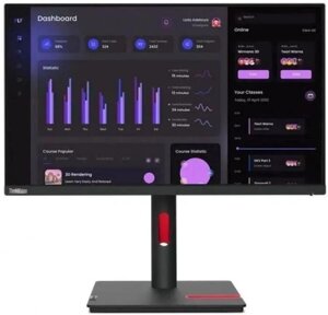 23.8" Монитор Lenovo ThinkVision T24i-30, 1920x1080, IPS, 1хHDMI, 1хDP, черный [63cfmatxuk]