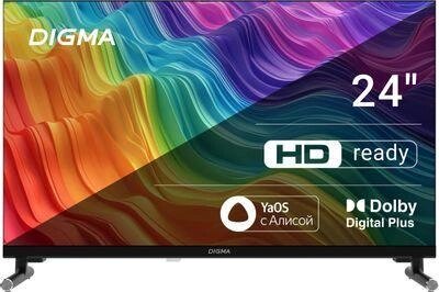 24" Телевизор Digma DM-LED24SBB32, HD, черный, СМАРТ ТВ, YaOS от компании 2255 by - онлайн гипермаркет - фото 1