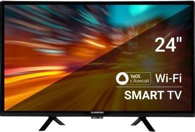 24" Телевизор SunWind SUN-LED24XS310, HD, черный, СМАРТ ТВ, YaOS от компании 2255 by - онлайн гипермаркет - фото 1