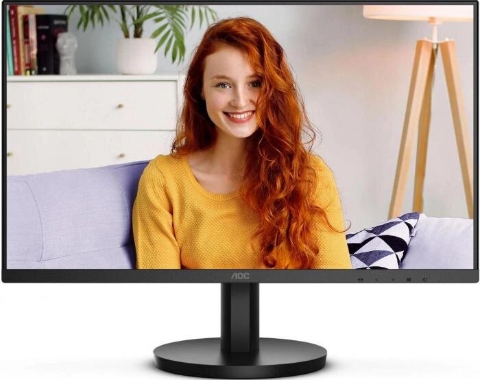 27" Монитор AOC 27B3HMA2,  1920x1080,  VA,  100Гц,  1хHDMI,  черный от компании 2255 by - онлайн гипермаркет - фото 1