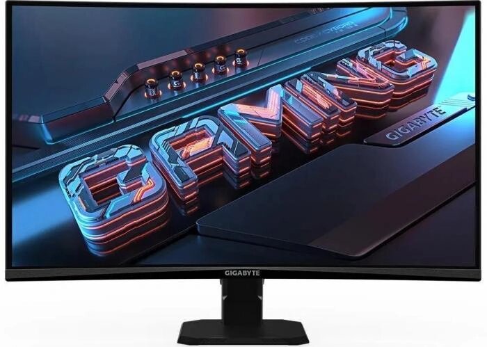 27 Монитор Gigabyte GS27FC,  1920x1080,  VA,  180Гц,  2хHDMI,  1хDP,  изогнутый, черный [20vm0-gs27fcbm-1eur] от компании 2255 by - онлайн гипермаркет - фото 1