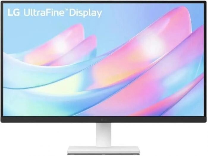 37" Монитор LG UltraFine 27US500-W,  3840x2160,  IPS,  2хHDMI,  1хDP,  серебристый и белый [27us500-w. aruz] от компании 2255 by - онлайн гипермаркет - фото 1