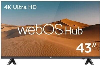 43" Телевизор BQ 43FS36B, 4K Ultra HD, черный, СМАРТ ТВ, WebOS от компании 2255 by - онлайн гипермаркет - фото 1