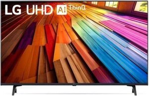 43" Телевизор LG 43UT80006LA. ARUB, 4K ultra HD, черный, смарт тв, webos