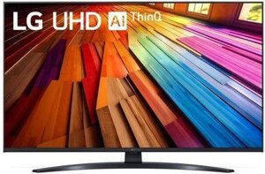 43" Телевизор LG 43UT81006LA. ARUB, 4K ultra HD, черный, смарт тв, webos