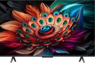 43" Телевизор TCL 43C655, QLED, 4K Ultra HD, черный, СМАРТ ТВ, Google TV от компании 2255 by - онлайн гипермаркет - фото 1