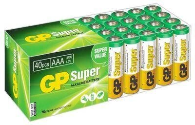 AAA Батарейка GP Super Alkaline 24A LR03,  40 шт. от компании 2255 by - онлайн гипермаркет - фото 1