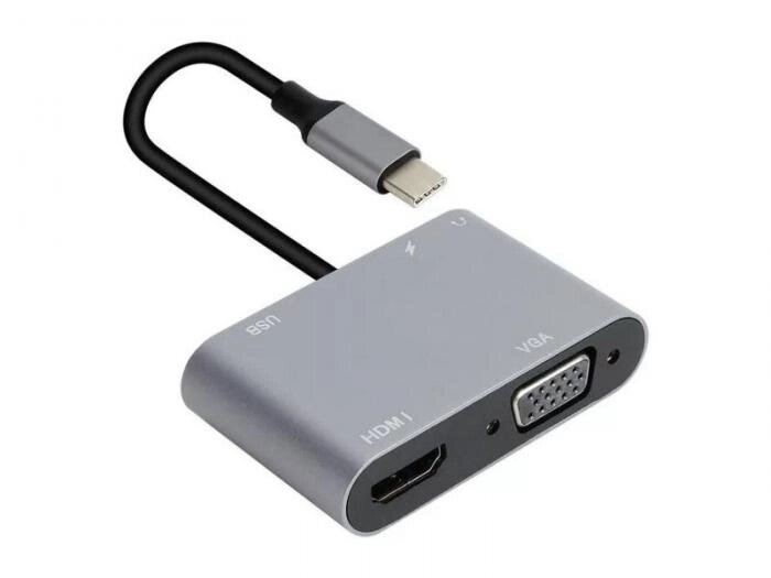 Адаптер AOpen USB Type-C - VGA / HDMI / PD ACU4511 от компании 2255 by - онлайн гипермаркет - фото 1