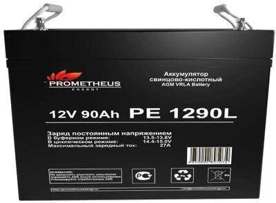 Аккумуляторная батарея для ИБП PROMETHEUS ENERGY PE 1290L 12В,  90Ач от компании 2255 by - онлайн гипермаркет - фото 1