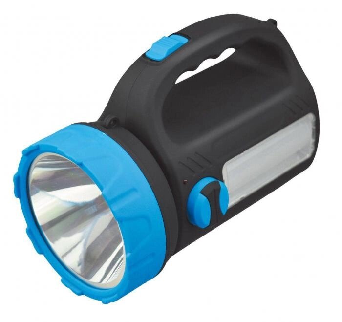 Аккумуляторный ручной светодиодный фонарь СПУТНИК AFP909-5W мощный фонарик прожектор светильник от компании 2255 by - онлайн гипермаркет - фото 1