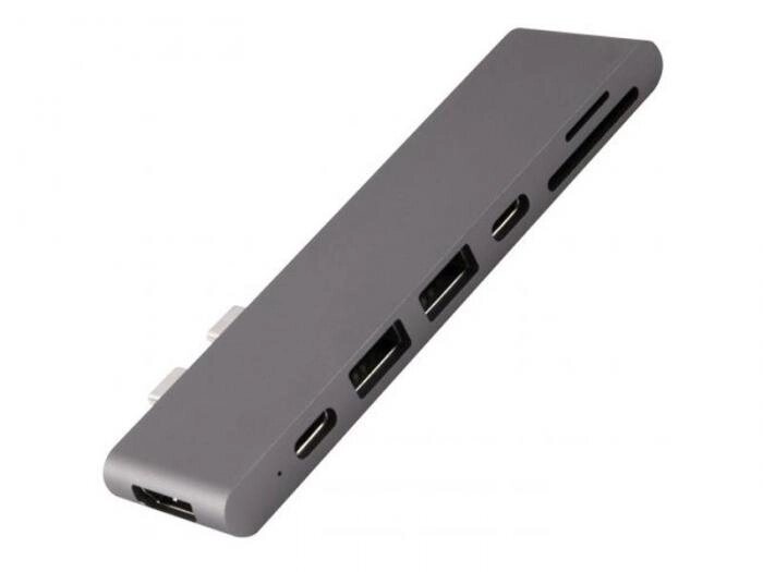 Аксессуар Адаптер Barn&Hollis Multiport Adapter USB Type-C 7 in 1 для MacBook Grey УТ000027061 от компании 2255 by - онлайн гипермаркет - фото 1