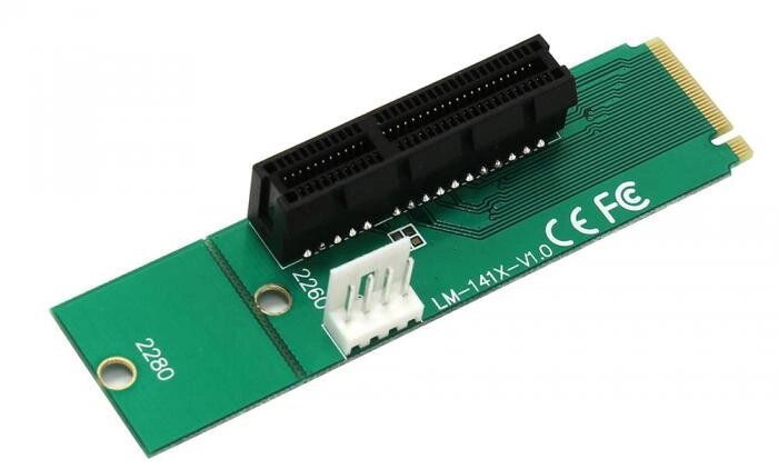 Аксессуар Адаптер Espada Riser Card M2 to PCI-e x4 EM2-PCIE от компании 2255 by - онлайн гипермаркет - фото 1