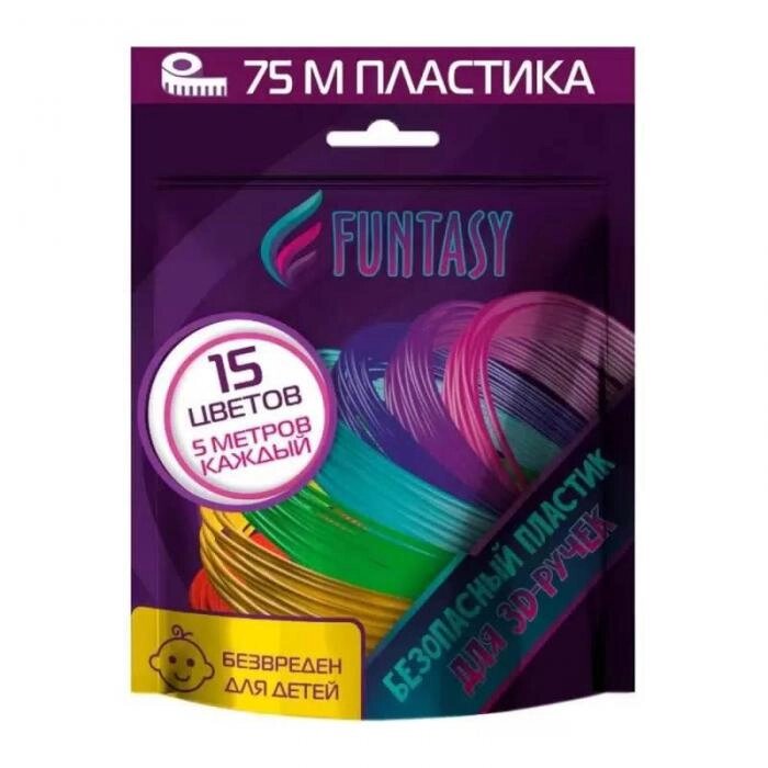 Аксессуар Funtasy PLA-пластик 15 цветов по 5m PLA-SET-15-5-1 от компании 2255 by - онлайн гипермаркет - фото 1