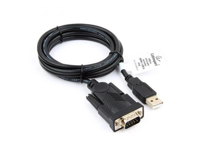 Аксессуар Gembird Cablexpert USB - Serial port AM/DB9M 1.5m Black UAS-DB9M-02 от компании 2255 by - онлайн гипермаркет - фото 1