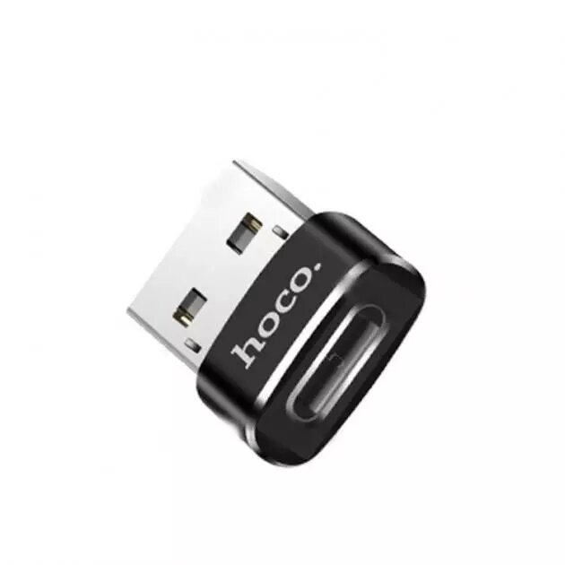Аксессуар Hoco USB - Type-C OTG Black UA6 от компании 2255 by - онлайн гипермаркет - фото 1
