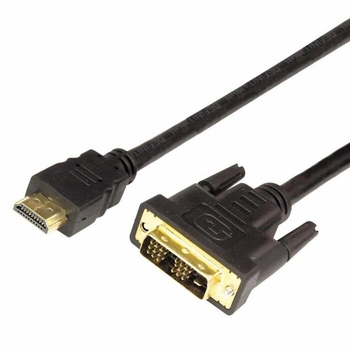 Аксессуар Rexant HDMI - DVI-D 1.5m Gold 17-6303 от компании 2255 by - онлайн гипермаркет - фото 1