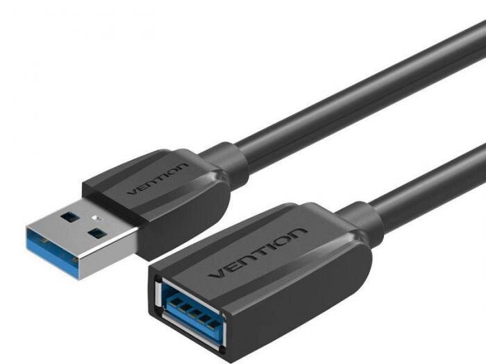 Аксессуар Vention USB 3.0 AM - AF 2.0m Black Edition VAS-A45-B200 от компании 2255 by - онлайн гипермаркет - фото 1