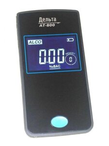 Алкотестер профессиональный Цифровой алкометр для водителя точный портативный мобильный Дельта АТ-800