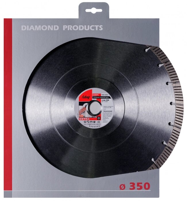 Алмазный диск (по граниту) Stein Extra 350х3,2х25,4/30 FUBAG 31350-4 от компании 2255 by - онлайн гипермаркет - фото 1