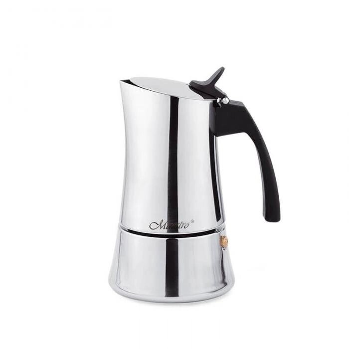 Алюминиевая гейзерная кофеварка на 2 чашки Maestro MR-1668-2 Espresso/Moka от компании 2255 by - онлайн гипермаркет - фото 1