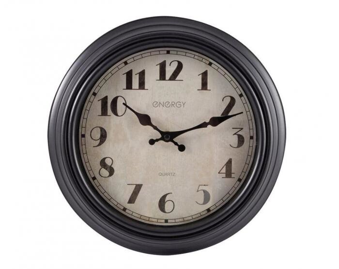 Астенные круглые часы стрелки кварцевые ENERGY ЕС-151 интерьерные оригинальные для спальни дома от компании 2255 by - онлайн гипермаркет - фото 1