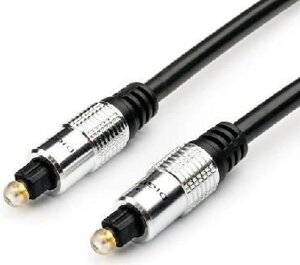 ATCOM (AT0703) аудио-кабель оптич. 1.8 M (toslink, silver HEAD)
