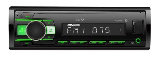 Автомагнитола ACV AVS-918BG зеленый магнитола 1din в машину от компании 2255 by - онлайн гипермаркет - фото 1