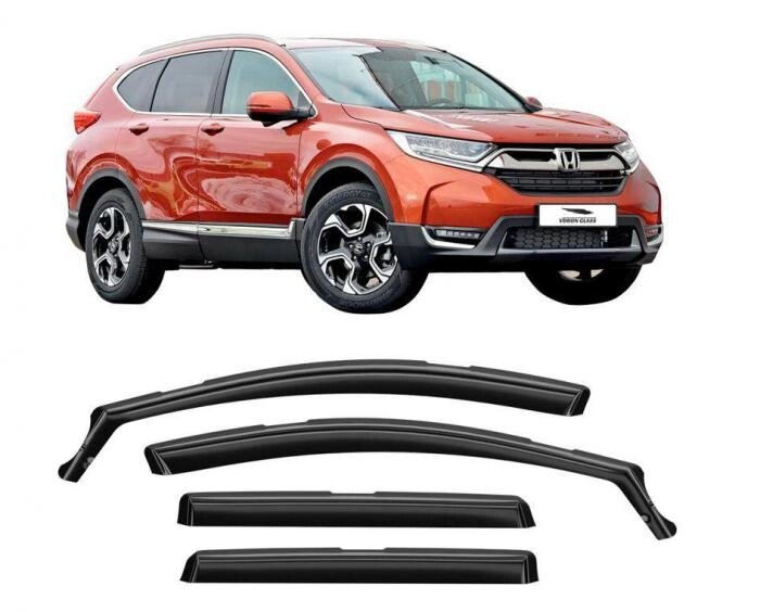 Автомобильные дефлекторы боковых стекол VORON GLASS DEF01249 Samurai Honda CR-V V 2017-н. в. от компании 2255 by - онлайн гипермаркет - фото 1