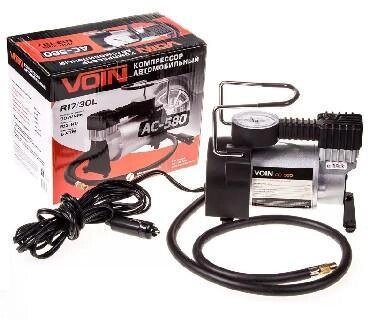Автомобильный компрессор VOIN автокомпрессор насос электрический от прикуривателя с манометром для шин машины от компании 2255 by - онлайн гипермаркет - фото 1