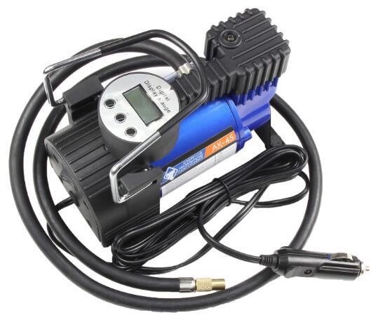 Автомобильный компрессор воздушный поршневой цифровой Электрический насос от прикуривателя 12 вольт 12V от компании 2255 by - онлайн гипермаркет - фото 1