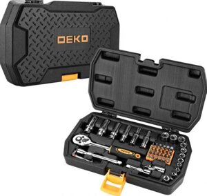 Автомобильный набор инструментов головок с трещоткой для авто ремонта автомобиля DEKO DKMT49 в чемодане