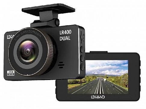 Автомобильный видеорегистратор с двумя камерами LEXAND LR400 DUAL Full HD с парковочной камерой заднего вида от компании 2255 by - онлайн гипермаркет - фото 1
