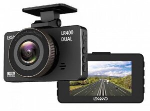 Автомобильный видеорегистратор с двумя камерами LEXAND LR400 DUAL Full HD с парковочной камерой заднего вида