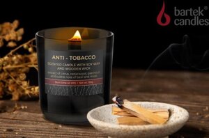 BARTEK ароматизированная в стакане - Антитабак с деревянным фитилем 150гр (Anti Tabacco)