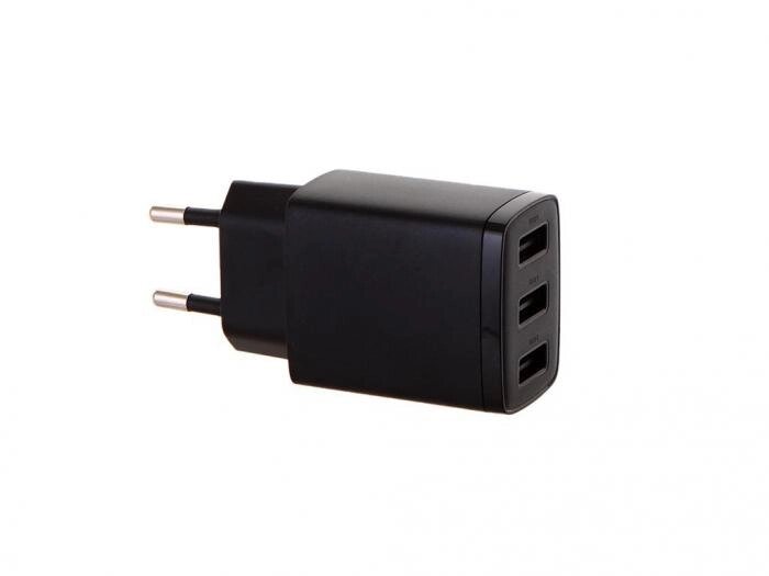 Baseus Compact Charger 3U 17W EU Black CCXJ020101 от компании 2255 by - онлайн гипермаркет - фото 1