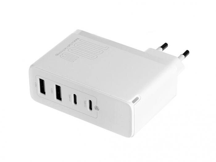 Baseus GaN2 Pro Quick Charger 2C 2U 100W EU White CCGAN2P-L02 от компании 2255 by - онлайн гипермаркет - фото 1