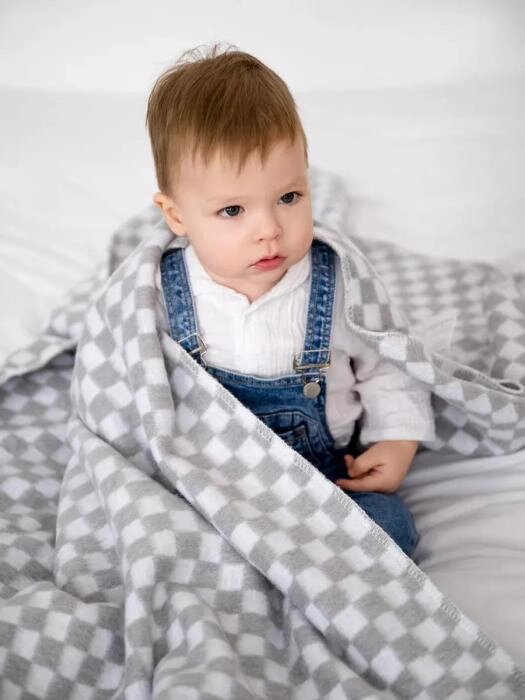 Байковое одеяло для новорожденного детей 110x140 в роддом детское фланелевое хлопковое тонкое одеяльце плед от компании 2255 by - онлайн гипермаркет - фото 1