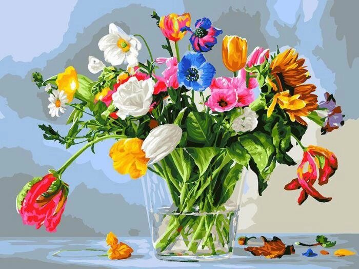 БЕЛОСНЕЖКА 1149-AS Тюльпаны в стекле от компании 2255 by - онлайн гипермаркет - фото 1