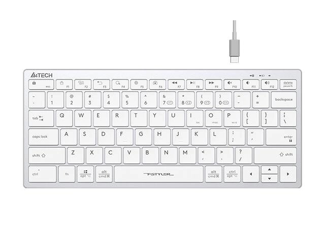 Беспроводная клавиатура A4Tech Fstyler FBX51C белая Bluetooth от компании 2255 by - онлайн гипермаркет - фото 1